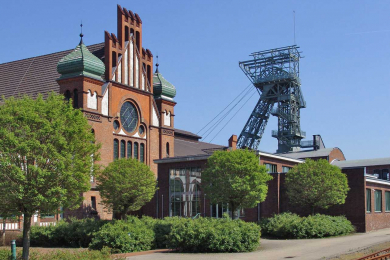 Aussenansicht des LWL-Industriemuseums Zeche Zollern in Dortmund