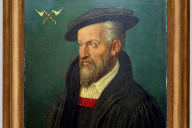 Gemälde mit Bruststück von Georg Agricola 
