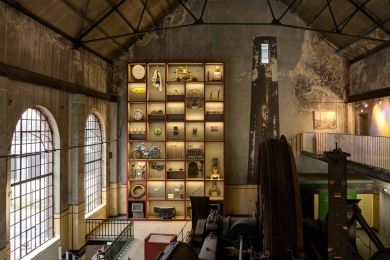 Blick die Maschinenhalle der Zeche Fürst Leopold in Dorsten