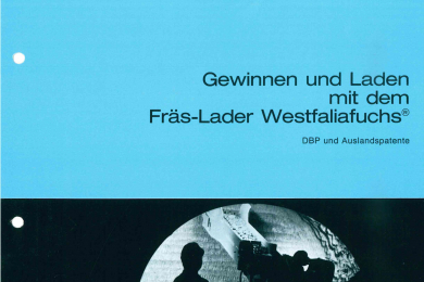 Werbung für Westfaliafuchs mit Abbildung einer Maschine und Text