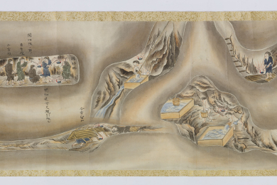 Wasserhaltung, Schleppen und Vermessen in einem japanischen Goldbergwerk
