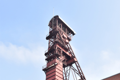 Fördergerüst der Zeche Sophia Jacoba in Hückelhoven