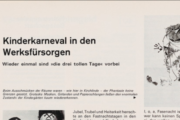 Ausschnitt einer Seite in einer Zeitschrift mit Überschrift und Bild und einer Bildbeschreibung