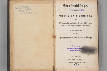 Gedrucktes Titelblatt eines Liederbuchs aus dem Jahr 1840