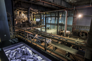 Blick in die Kohlenwäsche der ehemaligen Zeche Zollverein